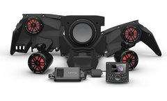 Rockford Fosgate X317-STG4 Stage 4 kit 2017+ Can-Am Maverick X3: includes receiver, four 6-1/2" speakers, 4-channel amp, and 10" subwoofer