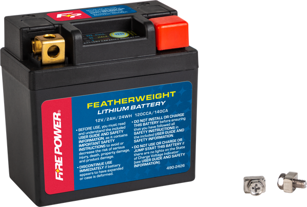 FIRE POWER HJ04L-FP-B Featherweight Lithium Battery - 120 CCA, 12V/24Wh