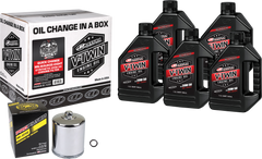 MAXIMA V Twin Quick Change Kit Syn M8 Chrome Filter 90-129015PC