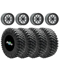 Valor Offroad V07 SATIN GRAPHITE beadlock on QuadBoss QBT808
