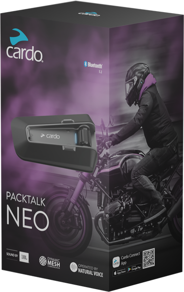 CARDO Packtalk Neo Single - Advanced Bluetooth Communication System