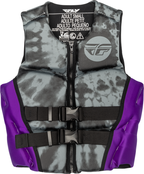 FLY RACING Women's Neoprene Flotation Vest - Purple/Grey/Black (Part Number: 221-30420M)