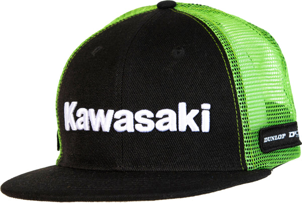 D-COR Kawasaki Hat Line Snapback Black - Part Number 70-133-1