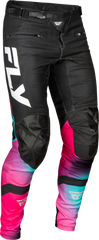 FLY RACING Rayce Bicycle Pants Fuschia/Black/Teal Sz 34 - Performance BMX/MTB Gear