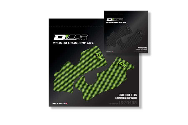 D-COR Frame Grip Guard Decal Green/Black - Part Number 16-20-108