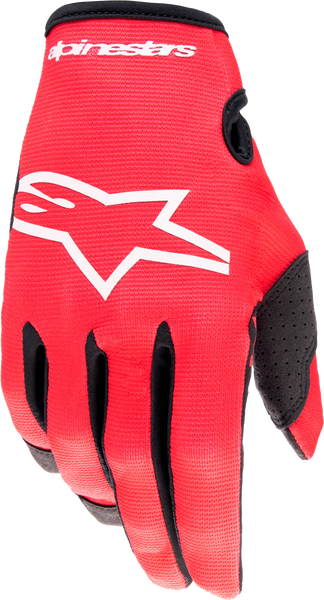 Alpinestars Radar Gloves Mars Red/White Small - Part Number 3561823-3120-S