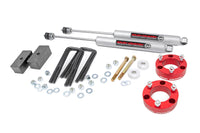 Rough Country | 3 Inch Lift Kit | Red Spacer | Toyota Tacoma 2WD/4WD (2005-2023) | 74530RED