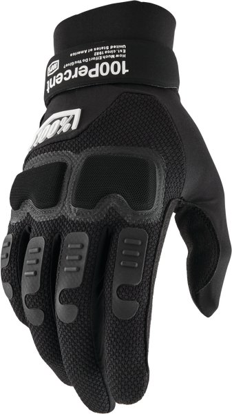 100% Langdale Gloves Black XL - Protective and Comfortable