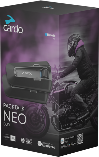 Cardo Packtalk Neo Duo Bluetooth Communication System - PTN00101