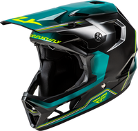 Rayce Repeat Bicycle Helmet Black/Teal/Hi Vis Xs