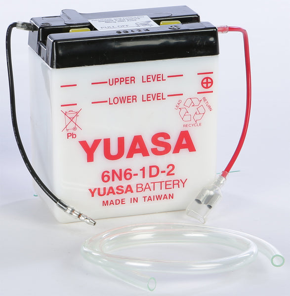 YUASA YUAM2662B 6n6 1d 2 Conventional Battery