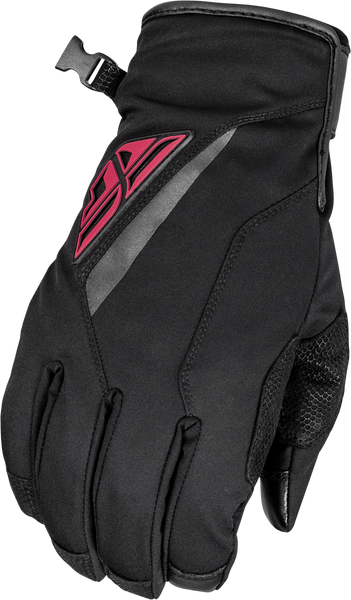 Title Long Gloves Black/Pink Sm