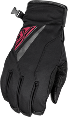 Title Long Gloves Black/Pink Sm