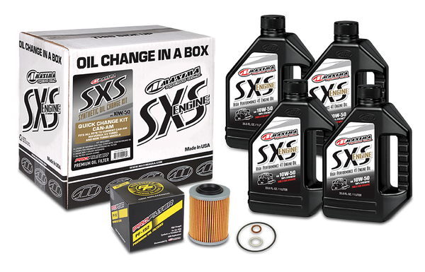 Maxima SXS Quick Change Kit 10W50 with Oil Filter - Part Number 90-219013-CA