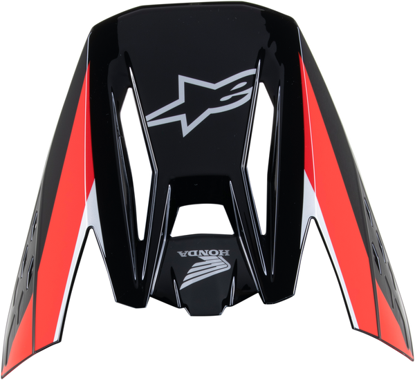 ALPINESTARS S M5 Helmet Visor Black/Red Glossy - Part Number 8988023-1333-TU