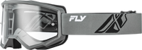 Youth Focus Goggle Grey/Black W/ Clear Lens