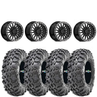 Valor Offroad V06 Beadlock Wheels on Maxxis Carnivore Tires – 5/4.5 UTV Wheel & Tire Kit