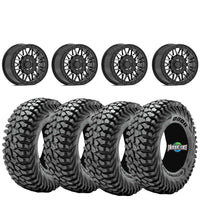 Valor V08 Beadlock Wheels + Obor RocScraper Tires (Mounted Kit) – 15x7 | 4/137 AND 4/156 Bolt Pattern |