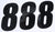 D-COR 45-26-8 Number 8 Black 6" 3/Pk - Durable Vinyl Decals