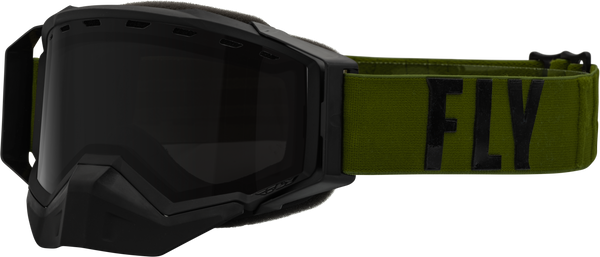 Zone Pro Snw Goggle Olive/Blk W/ Polarized Smoke Lens