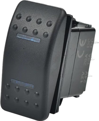 OPEN TRAIL SM106-006B Lighted Rocker 3 Position Switch - Blue