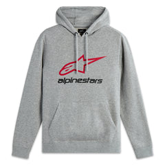 ALPINESTARS Always 2.0 Hoodie Grey Heather/Red/Black Lg - Part Number 1214-51812-1131-L