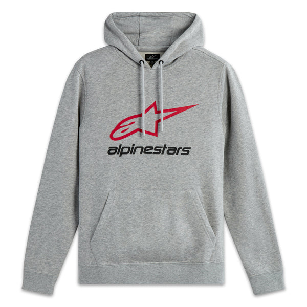 ALPINESTARS Always 2.0 Hoodie Grey Heather/Red/Black - Part No. 1214-51812-1131-S