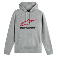 Alpinestars Always 2.0 Hoodie Grey Heather/Red/Black 2X - Part Number 1214-51812-1131-XXL