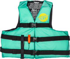 Nylon Flotation Vest Seafoam Green/Yellow Xs