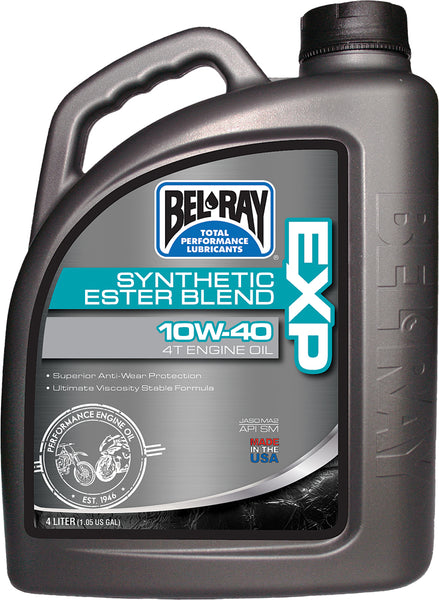 BEL-RAY EXP Synthetic Ester Blend 4T Engine Oil 10W-40 4L - Part Number 99120-B4LW