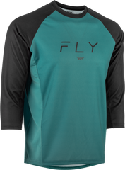 FLY RACING Ripa 3/4 Sleeve Jersey in Evergreen/Black - Part Number 352-81322X