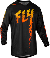 FLY RACING Youth F 16 Jersey - Black/Yellow/Orange (Part #377-221YM)