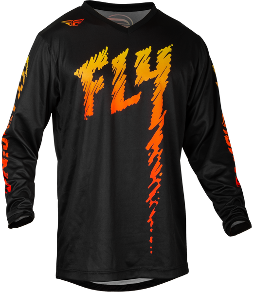 FLY RACING Youth F 16 Jersey - Black/Yellow/Orange (Part #377-221YM)