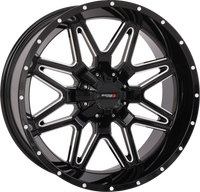 St7 Wheel 20x9 5+4 (0mm) 4/137 & 4/156 Gloss Blk Milled