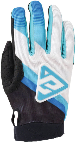 Answer 25 Peak Flo Gloves Black/Blue/White Youth - XL