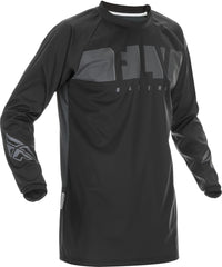 FLY RACING Windproof Jersey Black/Grey XL - Part Number 370-8010X