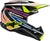 Alpinestars SM3 Youth Wurx Helmet - Black/Yellow Fluorescent/Blue/Red - Part Number 8302025-1574-YL