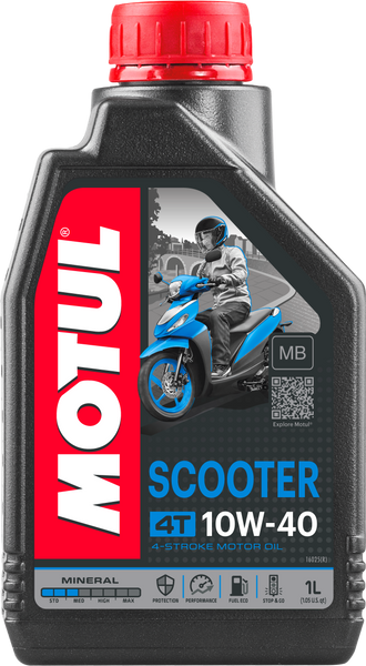 MOTUL Scooter 4T 10W40 Engine Oil 1L - Part Number 105937