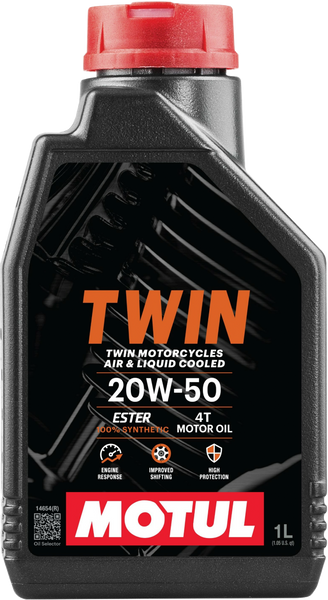 MOTUL Twin 100% Synthetic 20W50 Quart - Part Number 108061