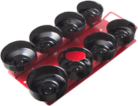 BIKESERVICE Oil Filter Cup Wrench Set - 8-Piece BS6659