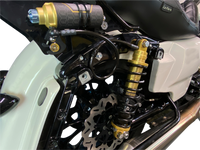 Legend Suspension Revo ARC Remote Reservoir Shocks for Motorcycles - 13-inch Heavy Duty Gold Model (Part #1310-1903)