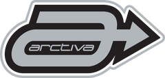 ARCTIVA 'a' Logo Decal - Black/Silver - 50 Pack 4320-0464