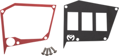 MOOSE UTILITY Dash Plate - Red 100-5068-PU for RZR Accessories