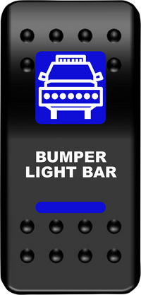 MOOSE UTILITY Rocker Switch - Bumper Light Bar - Blue BLB-PWR