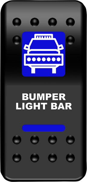 MOOSE UTILITY Rocker Switch - Bumper Light Bar - Blue BLB-PWR