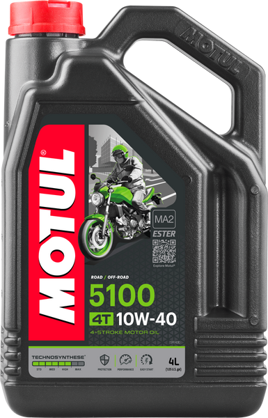 MOTUL 5100 Ester/Synthetic Engine Oil 10W40 4 Liters - Part Number 104068