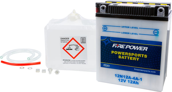 Battery W/Acid 12n12a 4a 1 12v