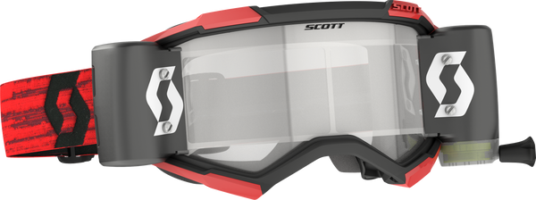 SCOTT Fury Goggle WFS Dark Red with Clear Works Lens - Part Number 278596-0084113