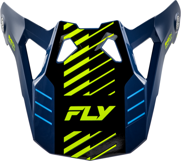 FLY RACING Formula Cp Slice Visor Navy/Hi Vis/White M 2x - Enhanced Visibility and Style