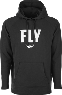 FLY RACING Weekender Pullover Hoodie Black/White - Part Number 354-0010M